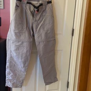 North face convertible khaki pants